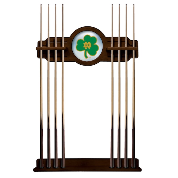 Notre Dame Shamrock Cue Rack in Navajo Finish